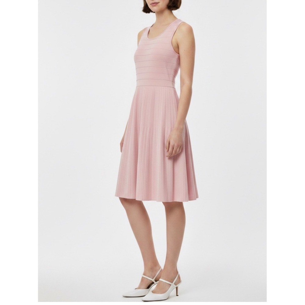 Pink Tartan Light Pink Sleeveless Ballet Dress Ribbed Knit Women's Size XL